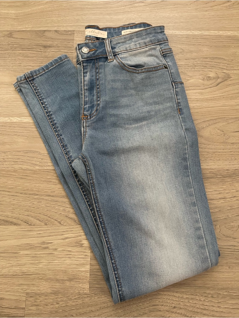 Women's Light Blue Skinny Jeans Fall Indie Equestrian Jeggings Size 5 / Size 27